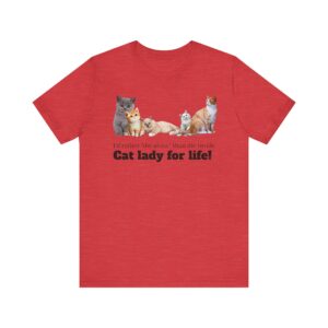 Cat Lady for Life! Live Your Truth, Meow! This Cat Lady Feminist Shirt Roars for Independence - Image 18