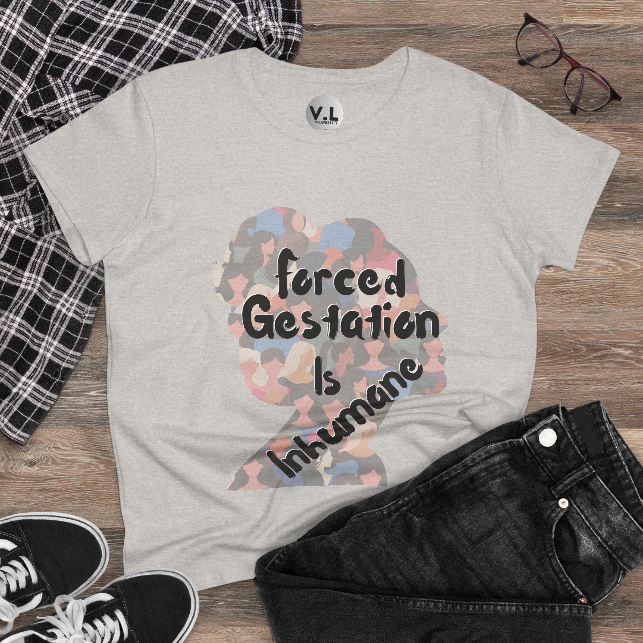 Forced Gestation is Inhumane - Woman's Strike 2024 Women's rights shirt for bodily autonomy and pro choice USA