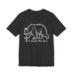 I'd choose the bear - 4B shirt - bear v man in forest - Image 15