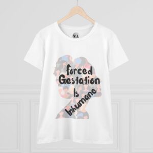 Forced Gestation is Inhumane - Woman's Strike 2024 Women's rights shirt for bodily autonomy and pro choice USA - Image 2
