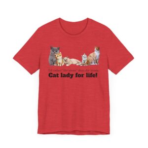 Cat Lady for Life! Live Your Truth, Meow! This Cat Lady Feminist Shirt Roars for Independence - Image 19