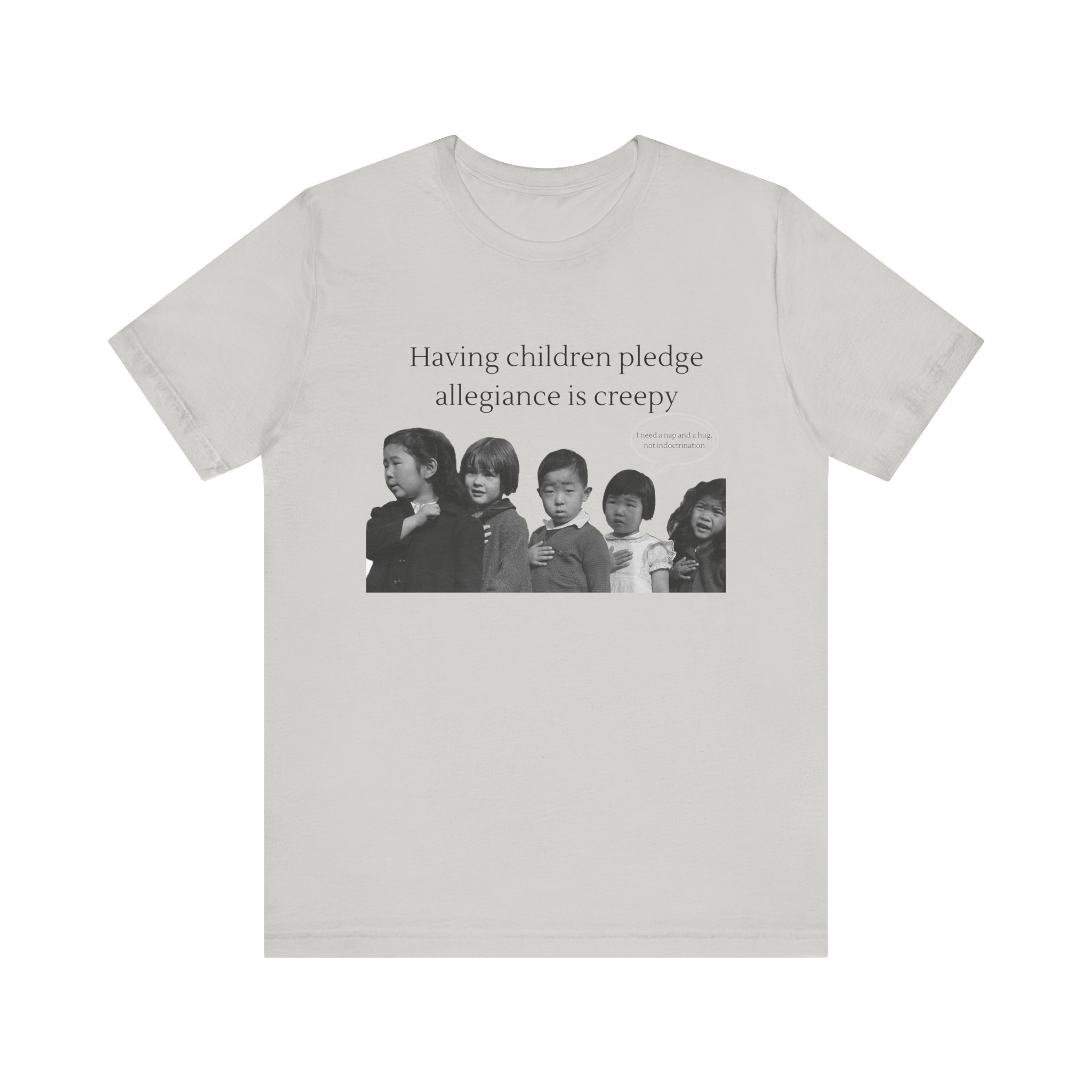 Having Children pledge allegiance is creepy - I need a nap not indoctrination, the antipledge shirt - Image 11
