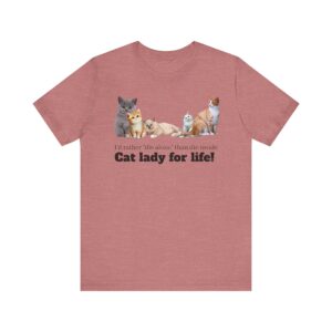 Cat Lady for Life! Live Your Truth, Meow! This Cat Lady Feminist Shirt Roars for Independence - Image 3