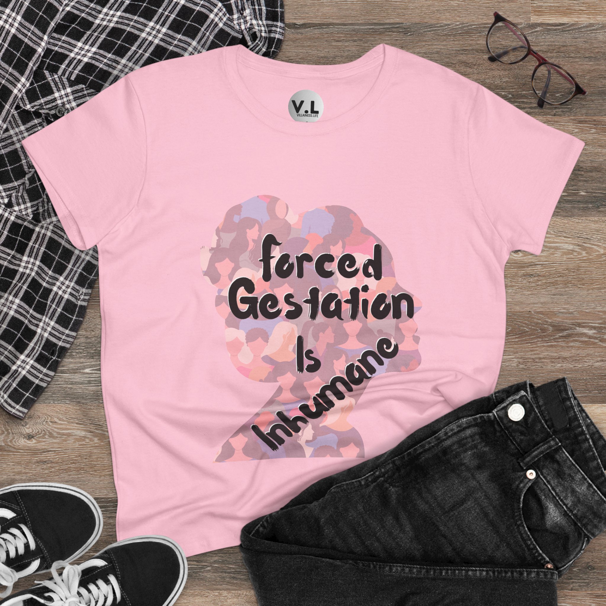 Forced Gestation is Inhumane - Woman's Strike 2024 Women's rights shirt for bodily autonomy and pro choice USA - Image 9