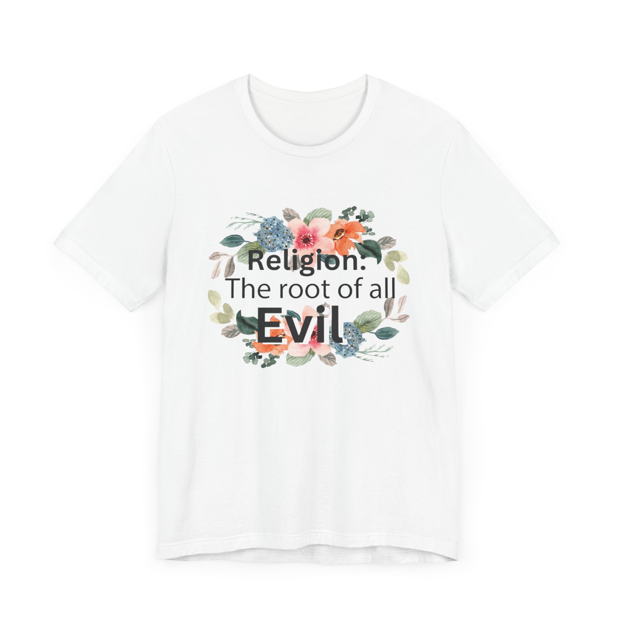 Religion is the root of all evil - Antireligion shirt for atheists and exmormons and freethinkers - Image 2