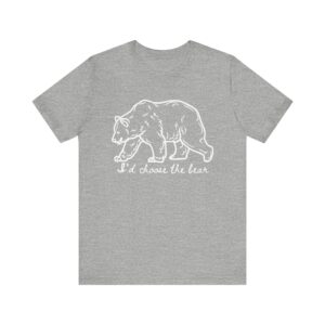 I'd choose the bear - 4B shirt - bear v man in forest - Image 10