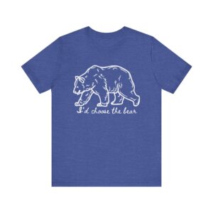 I'd choose the bear - 4B shirt - bear v man in forest - Image 12