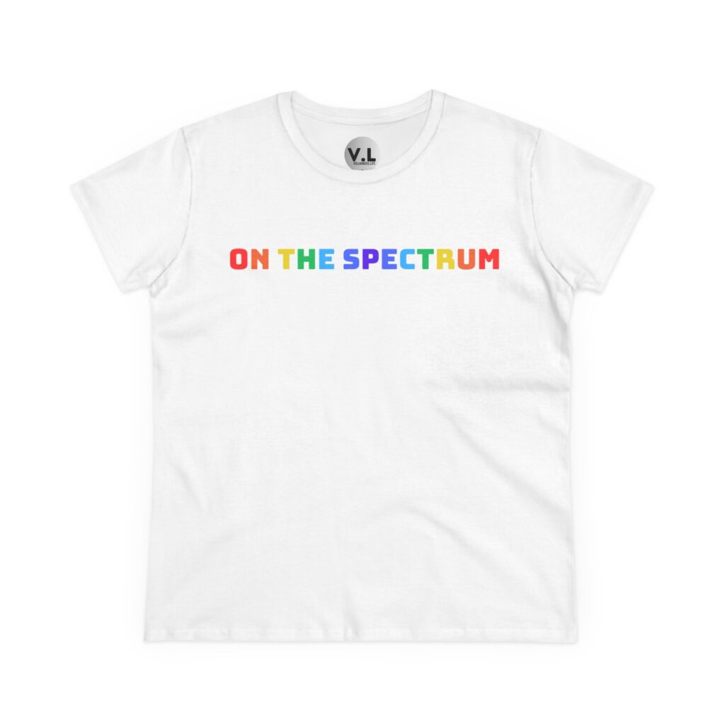 On the Spectrum - Adorable rainbow lettering shirt designed for folks on both spectrums. Are you a double rainbow?