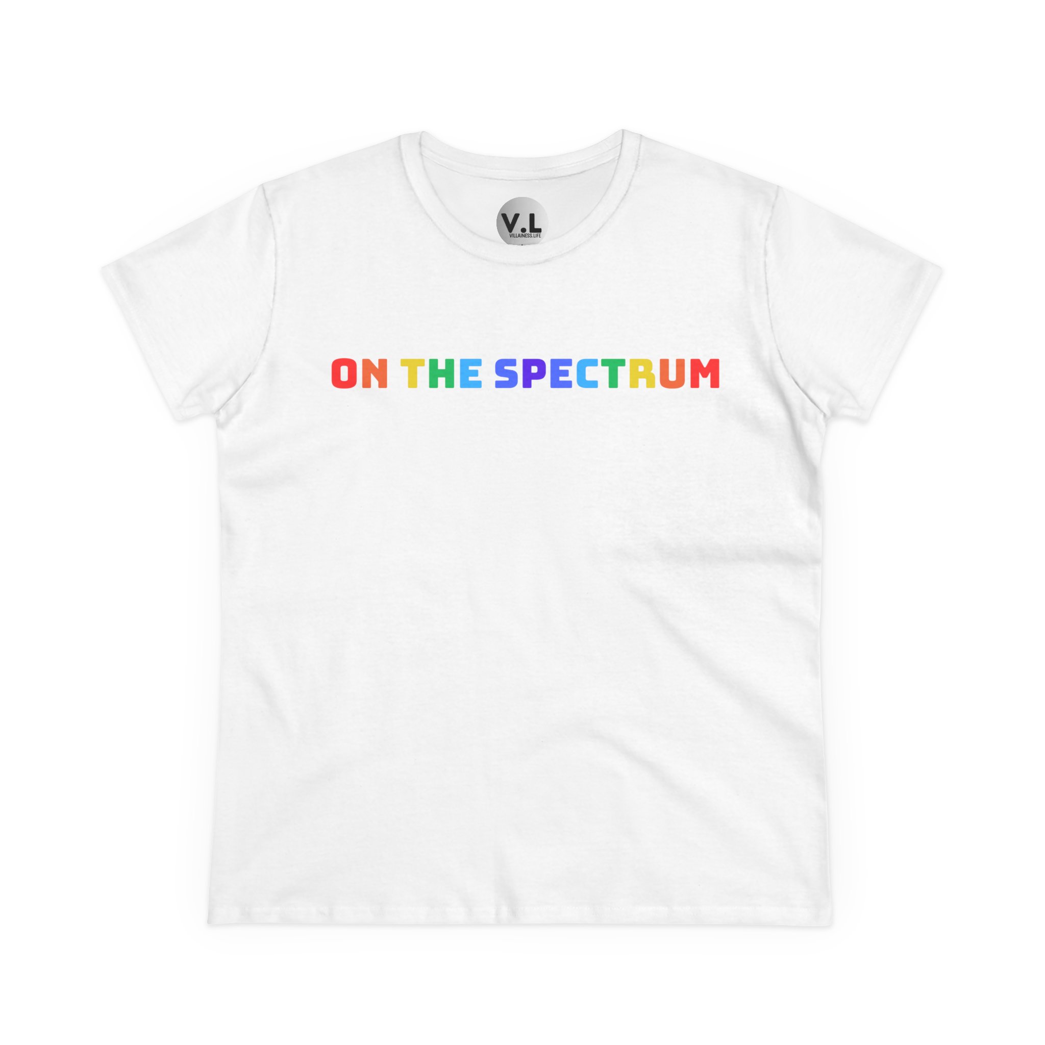On the Spectrum - Adorable rainbow lettering shirt designed for folks on both spectrums. Are you a double rainbow? - Image 12