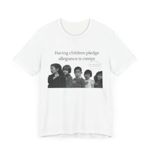Having Children pledge allegiance is creepy - I need a nap not indoctrination, the antipledge shirt - Image 2