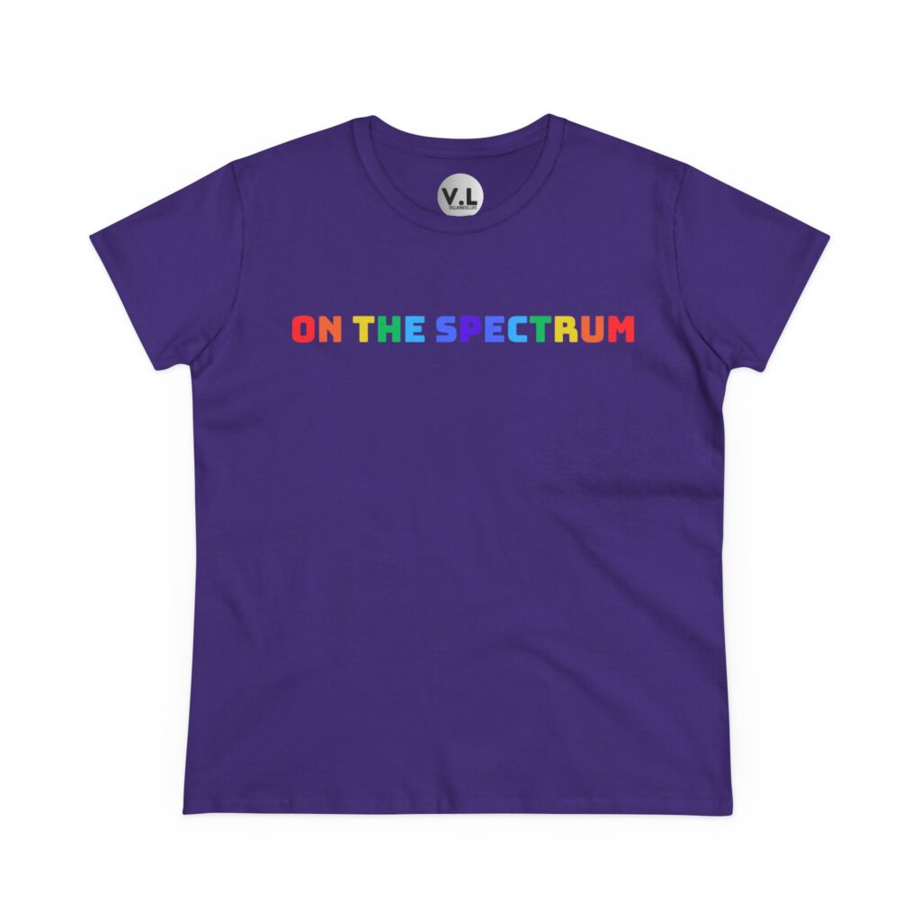 On the Spectrum - Adorable rainbow lettering shirt designed for folks on both spectrums. Are you a double rainbow?