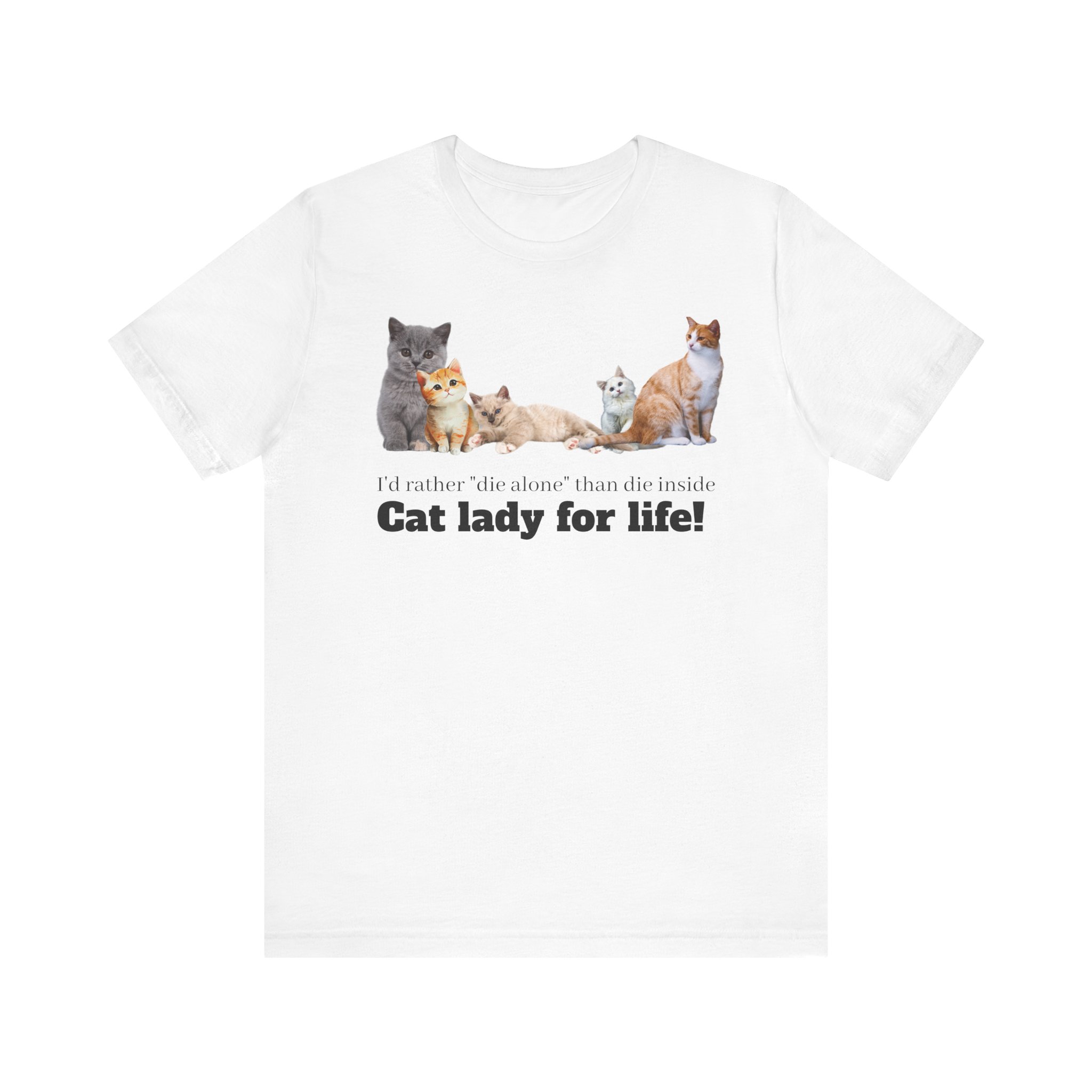 Cat Lady for Life! Live Your Truth, Meow! This Cat Lady Feminist Shirt Roars for Independence - Image 20