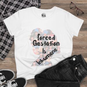 Forced Gestation is Inhumane - Woman's Strike 2024 Women's rights shirt for bodily autonomy and pro choice USA - Image 3