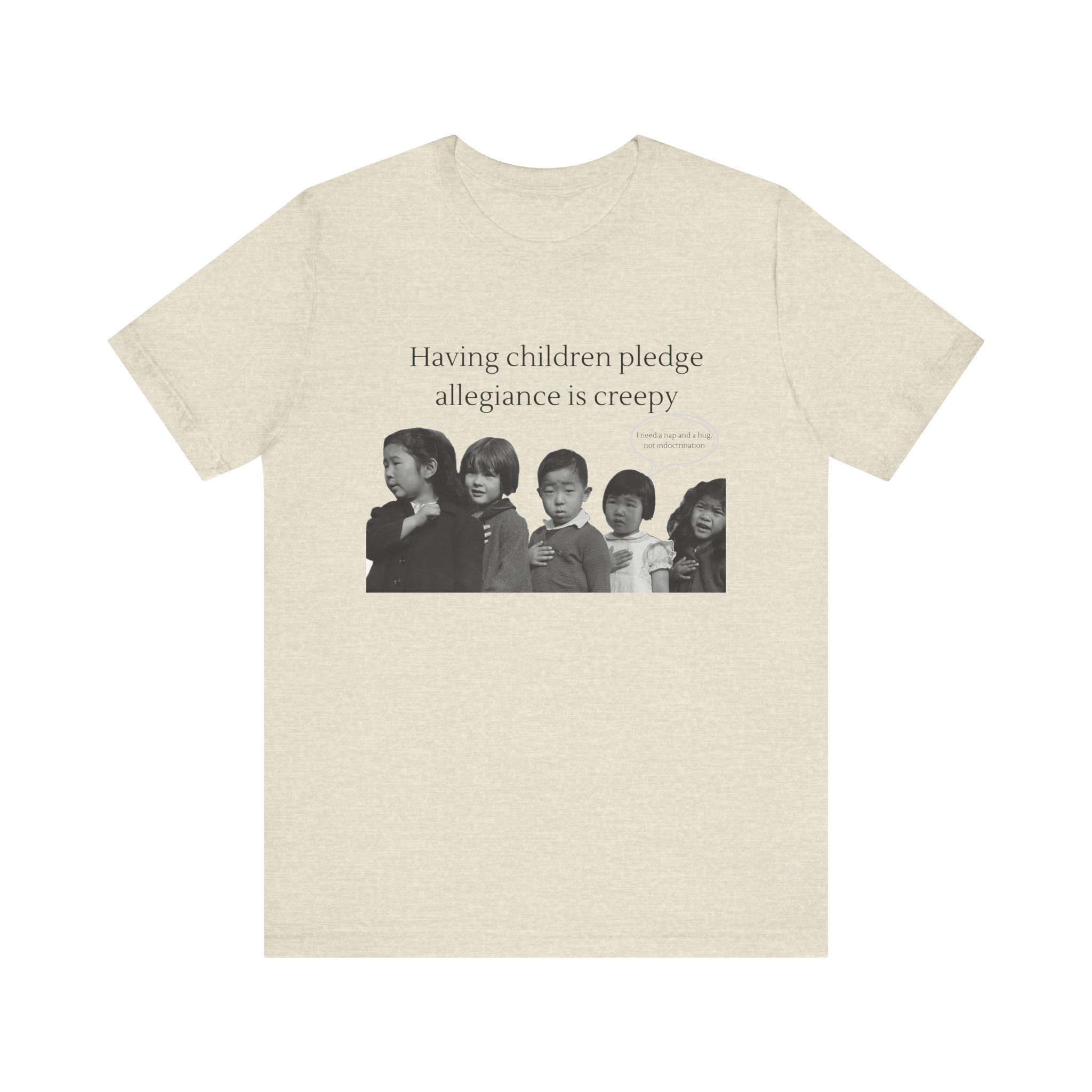 Having Children pledge allegiance is creepy - I need a nap not indoctrination, the antipledge shirt - Image 15