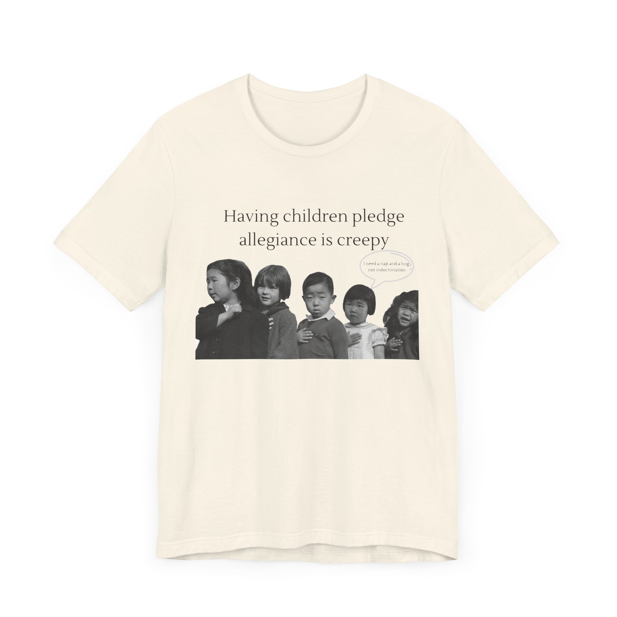 Having Children pledge allegiance is creepy - I need a nap not indoctrination, the antipledge shirt - Image 10
