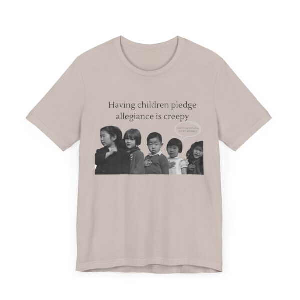 Having Children pledge allegiance is creepy - I need a nap not indoctrination, the antipledge shirt