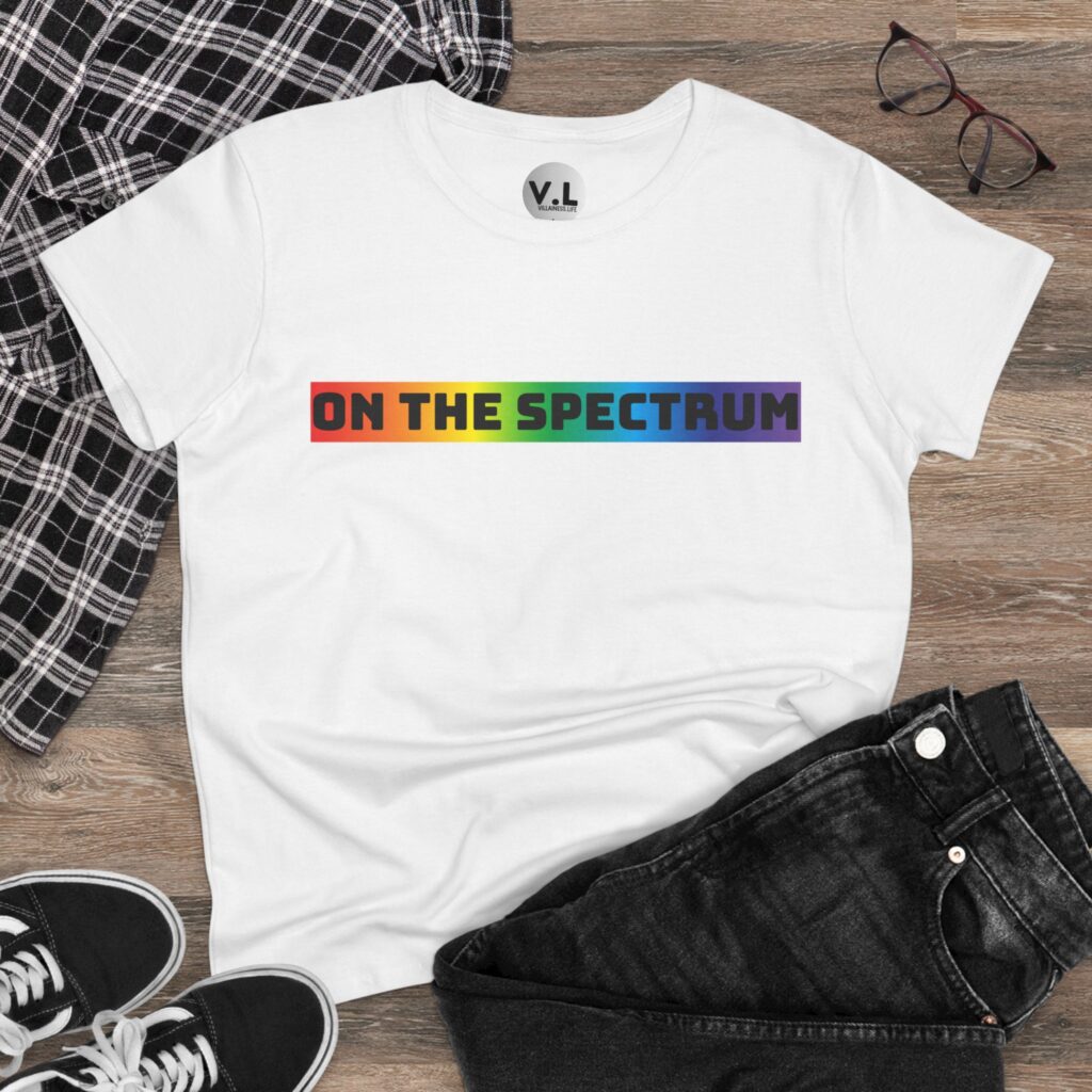 On the Spectrum rainbow pride shirt for lgbtqia and adhd, autism, aspergers, and everything else that exists on a spectrum