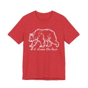 I'd choose the bear - 4B shirt - bear v man in forest - Image 21