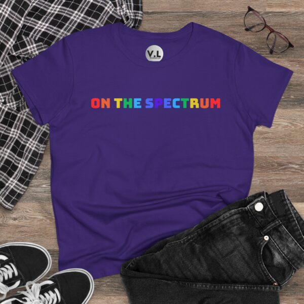 On the Spectrum - Adorable rainbow lettering shirt designed for folks on both spectrums. Are you a double rainbow?