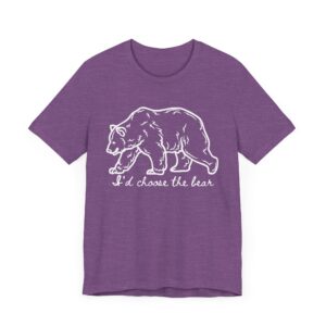 I'd choose the bear - 4B shirt - bear v man in forest - Image 19